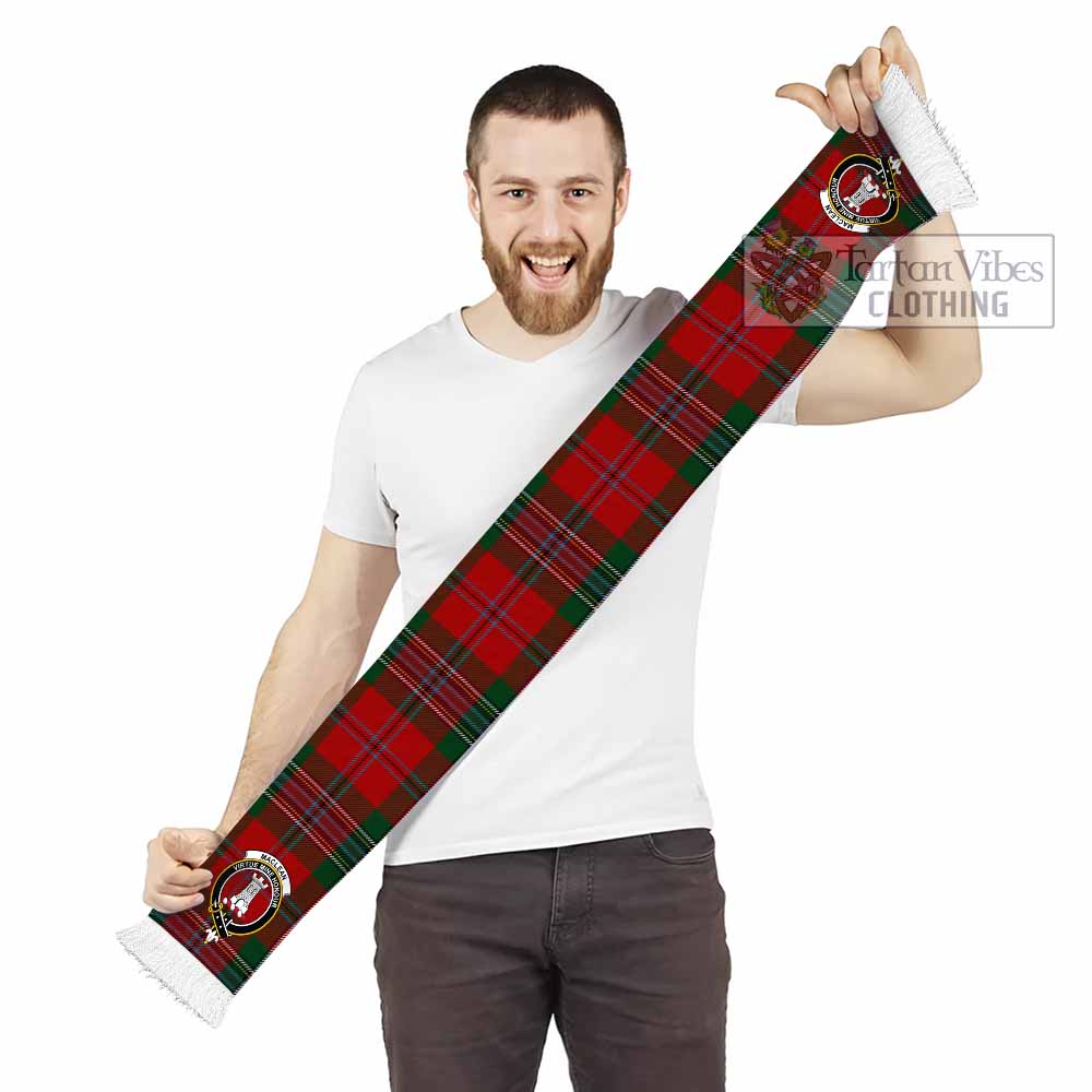 Tartan Vibes Clothing MacLean (McLean) Tartan Ruffneck Scarf with Family Crest