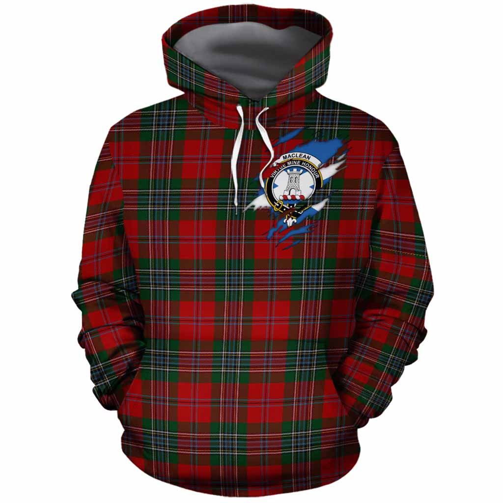 MacLean (McLean) Clan Crest In Me Tartan Cotton Hoodie Scotland Flag Style
