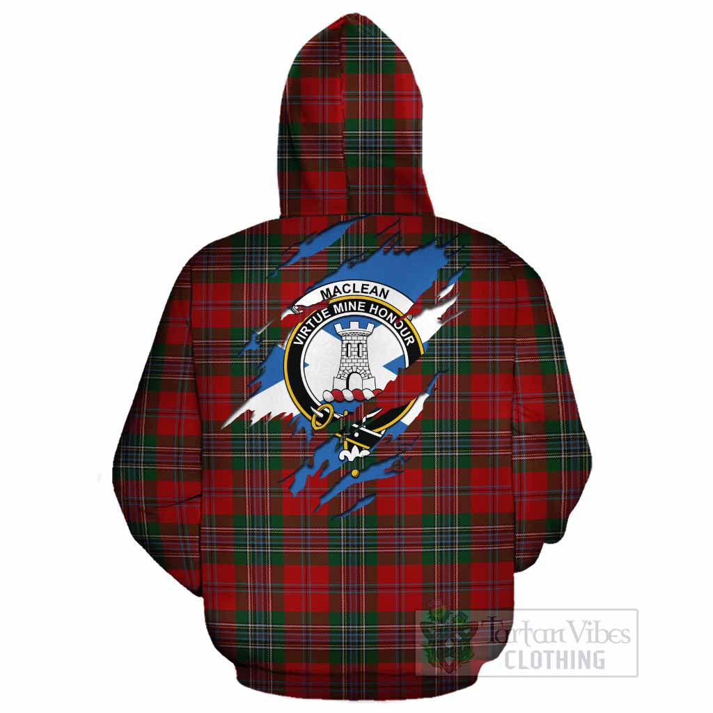 MacLean (McLean) Clan Crest In Me Tartan Cotton Hoodie Scotland Flag Style
