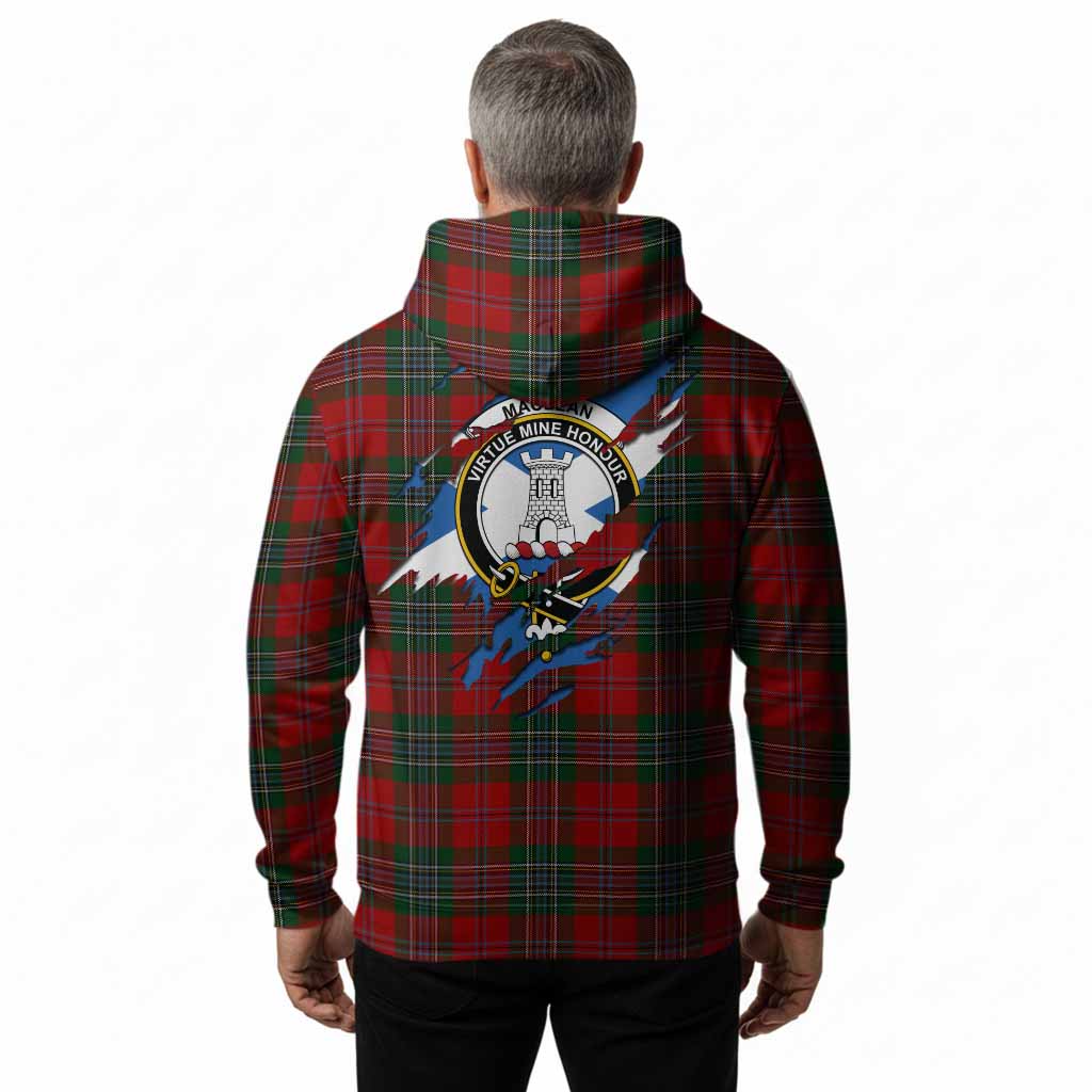 MacLean (McLean) Clan Crest In Me Tartan Hoodie Scotland Flag Style