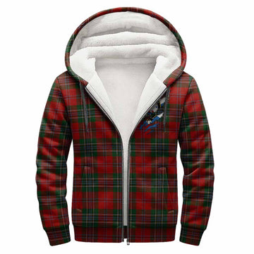 MacLean (McLean) Clan Crest In Me Tartan Sherpa Hoodie Scotland Flag Style