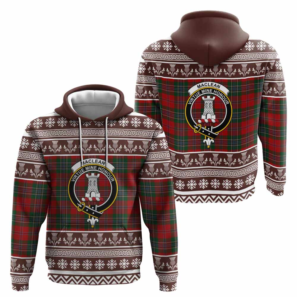 MacLean (McLean) Clan Tartan Christmas Hoodie with Family Crest - Tartan Vibes Clothing