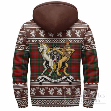 MacLean (McLean) Clan Tartan Crest Christmas Fleece Hoodie Coat of Arms Funny Style