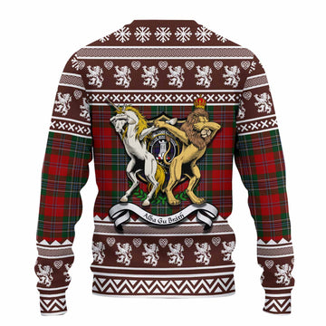 MacLean (McLean) Clan Tartan Crest Christmas Ugly Sweater Coat of Arms Funny Style