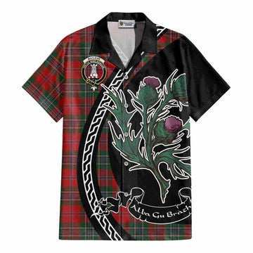 MacLean (McLean) Family Crest Tartan Cotton Hawaiian Shirt Alba Thistle Inspired - Tartan Vibes Clothing