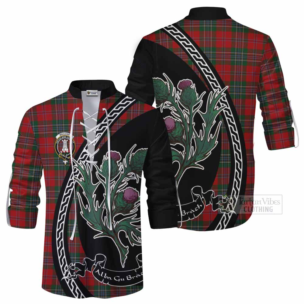 MacLean (McLean) Family Crest Tartan Ghillie Shirt Alba Thistle Inspired - Tartan Vibes Clothing
