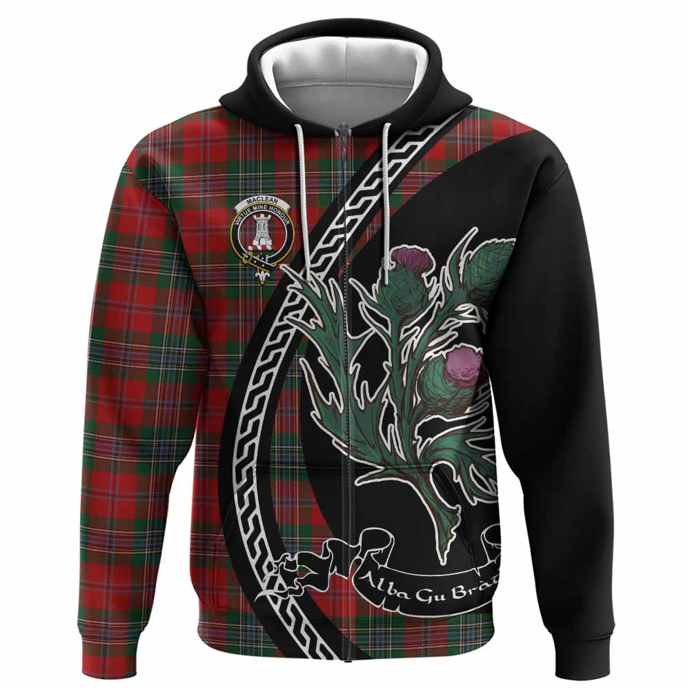 MacLean (McLean) Family Crest Tartan Hoodie Alba Thistle Inspired - Tartan Vibes Clothing