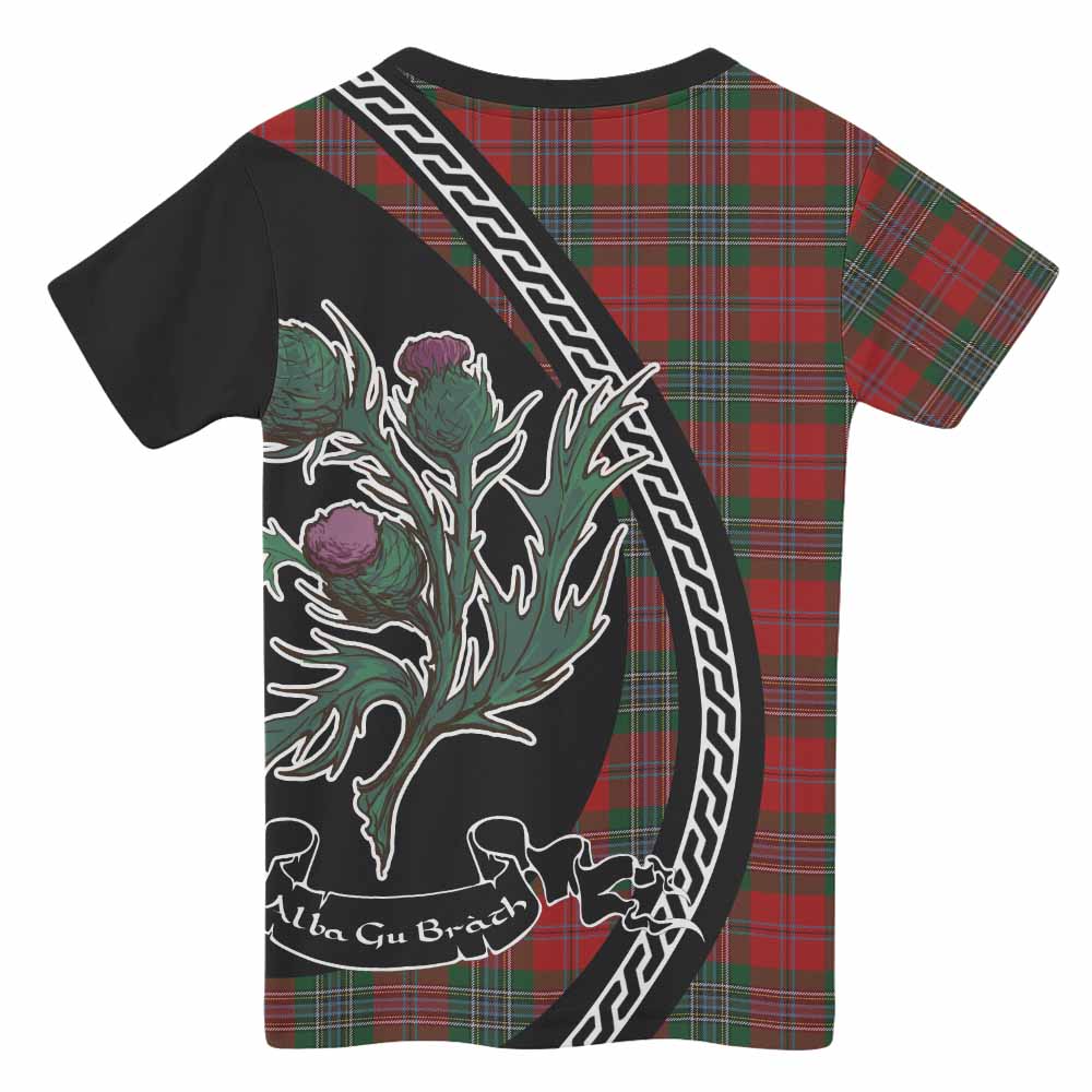 MacLean (McLean) Family Crest Tartan Kid T-shirt Alba Thistle Inspired - Tartan Vibes Clothing