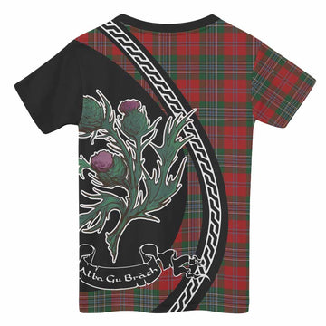 MacLean (McLean) Family Crest Tartan Kid T-shirt Alba Thistle Inspired - Tartan Vibes Clothing