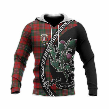 MacLean (McLean) Family Crest Tartan Knitted Hoodie Alba Thistle Inspired