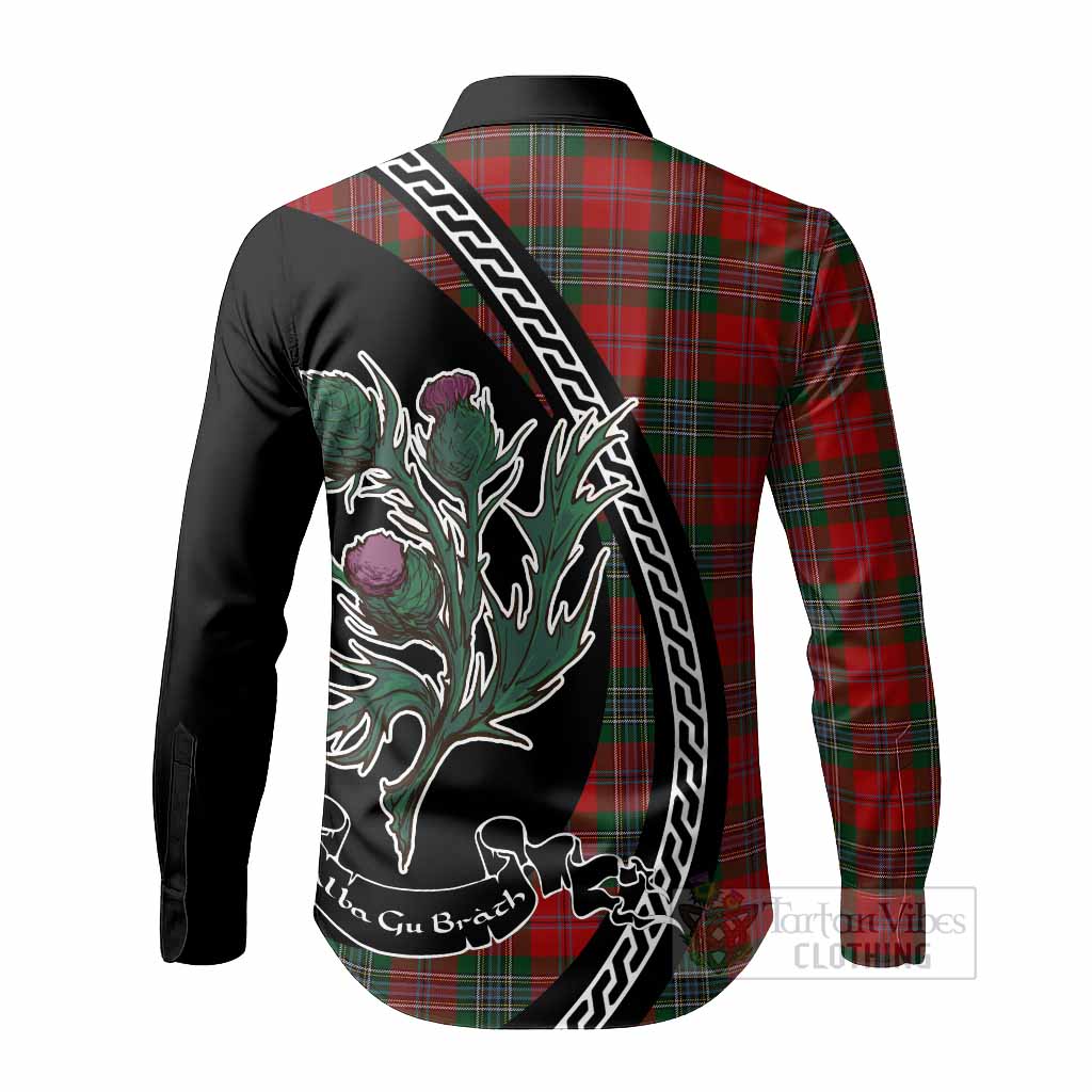 MacLean (McLean) Family Crest Tartan Long Sleeve Button Shirts Alba Thistle Inspired - Tartan Vibes Clothing