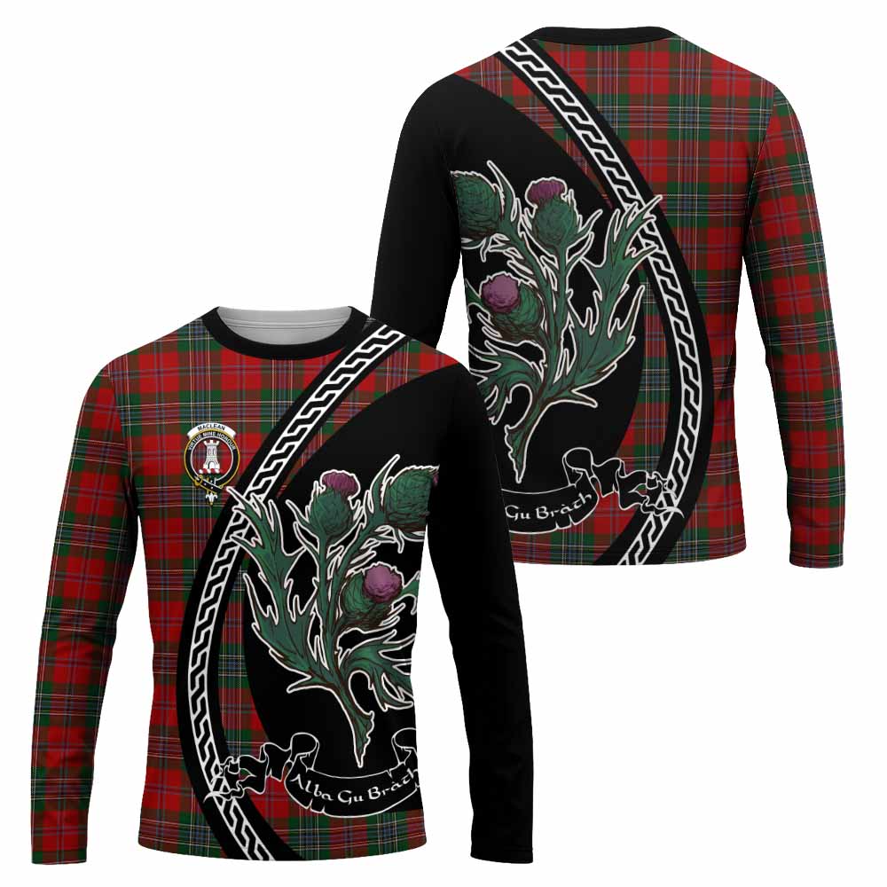 MacLean (McLean) Family Crest Tartan Long Sleeve T-Shirt Alba Thistle Inspired - Tartan Vibes Clothing