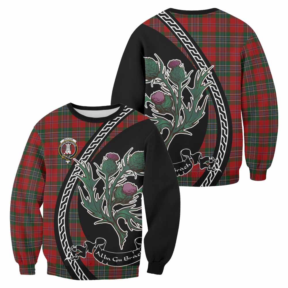 MacLean (McLean) Family Crest Tartan Sweatshirt Alba Thistle Inspired - Tartan Vibes Clothing