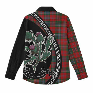 MacLean (McLean) Family Crest Tartan Women Casual Shirt Alba Thistle Inspired - Tartan Vibes Clothing