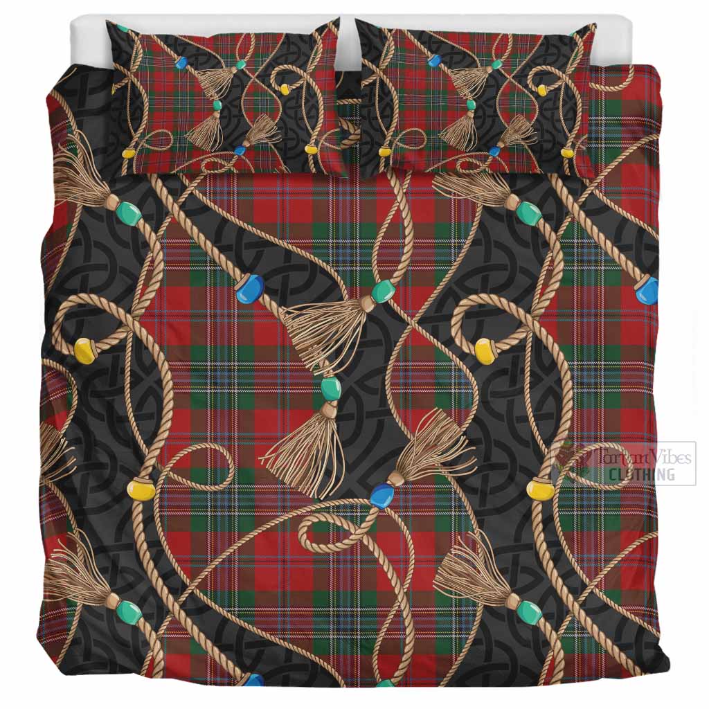 MacLean (McLean) Scottish Tartan Twisted Ropes Stylized Bedding Set UK Bedding Set UK Super King 104*94 inch - Tartan Vibes Clothing