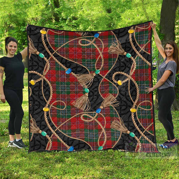 MacLean (McLean) Scottish Tartan Twisted Ropes Stylized Premium Quilt - Tartan Vibes Clothing