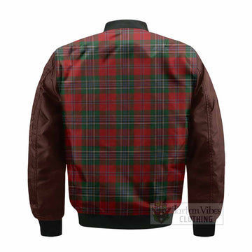MacLean (McLean) Tartan Accent Bomber Jacket with Family Crest