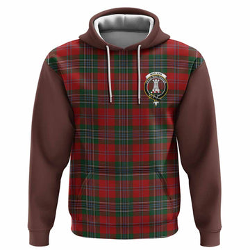 MacLean (McLean) Tartan Accent Hoodie with Family Crest