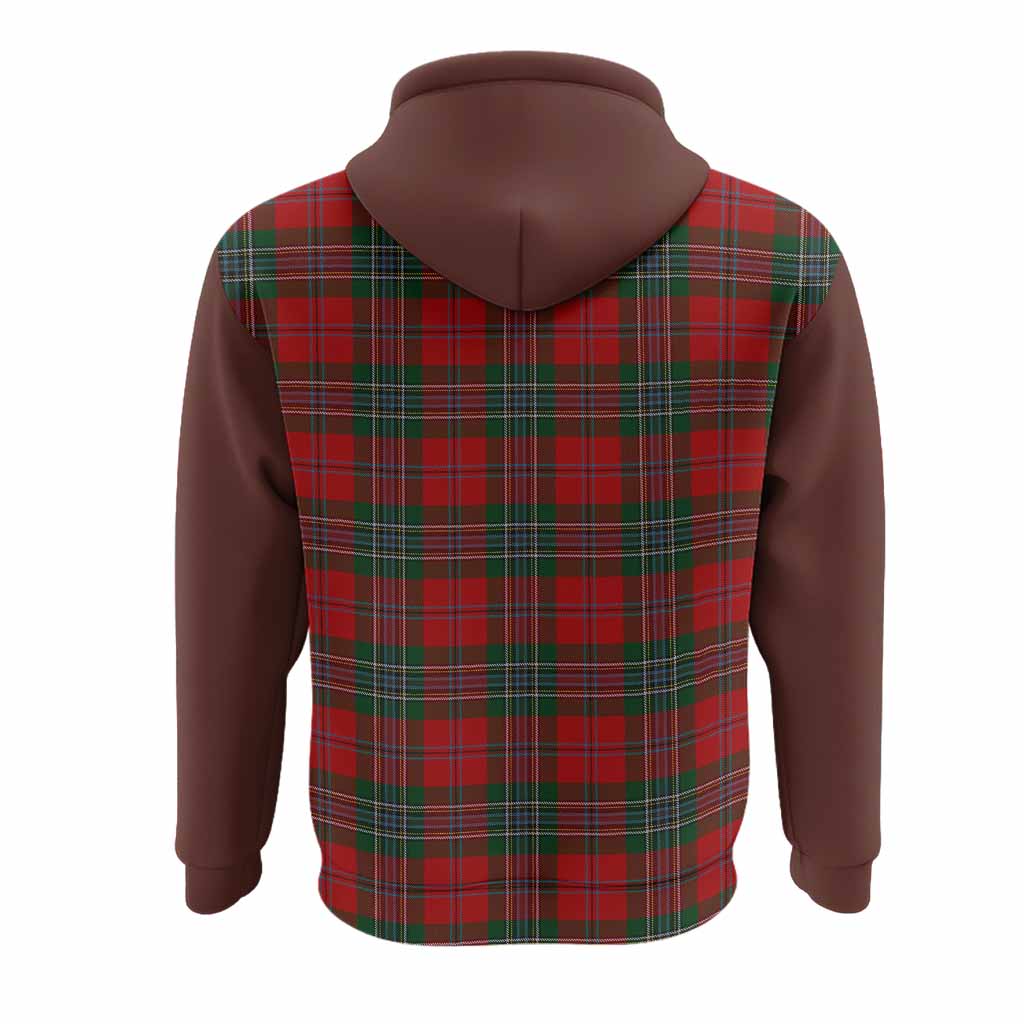 MacLean (McLean) Tartan Accent Hoodie with Family Crest