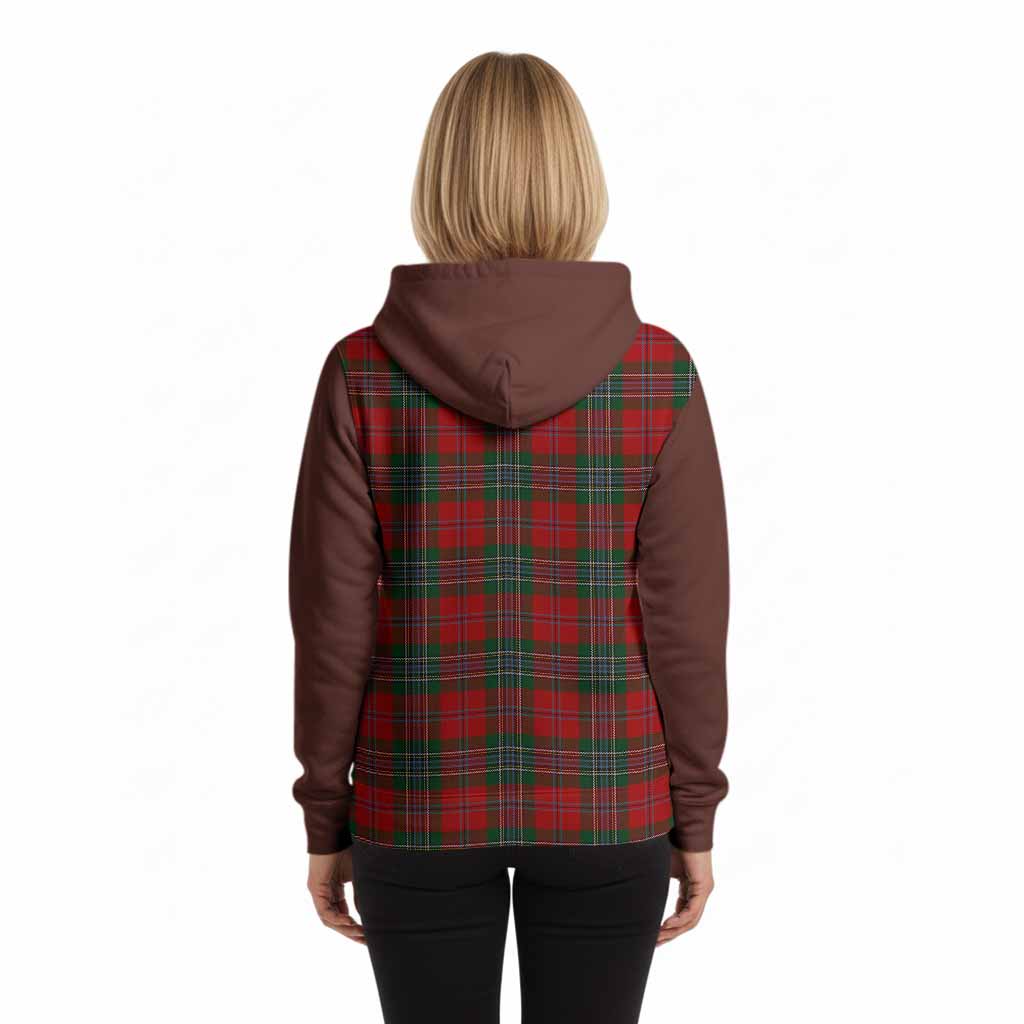 MacLean (McLean) Tartan Accent Hoodie with Family Crest