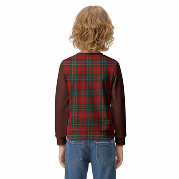 MacLean (McLean) Tartan Accent Kid Knitted Sweatshirt with Family Crest