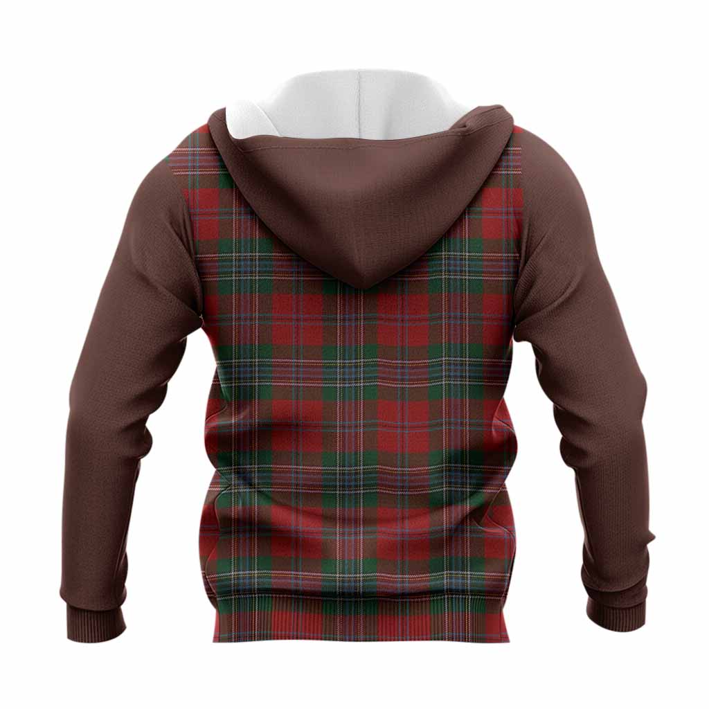 MacLean (McLean) Tartan Accent Knitted Hoodie with Family Crest
