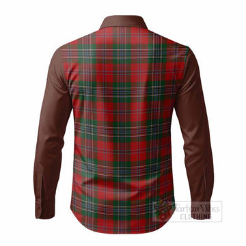 MacLean (McLean) Tartan Accent Long Sleeve Button Shirts with Family Crest