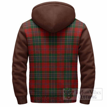 MacLean (McLean) Tartan Accent Sherpa Hoodie with Family Crest