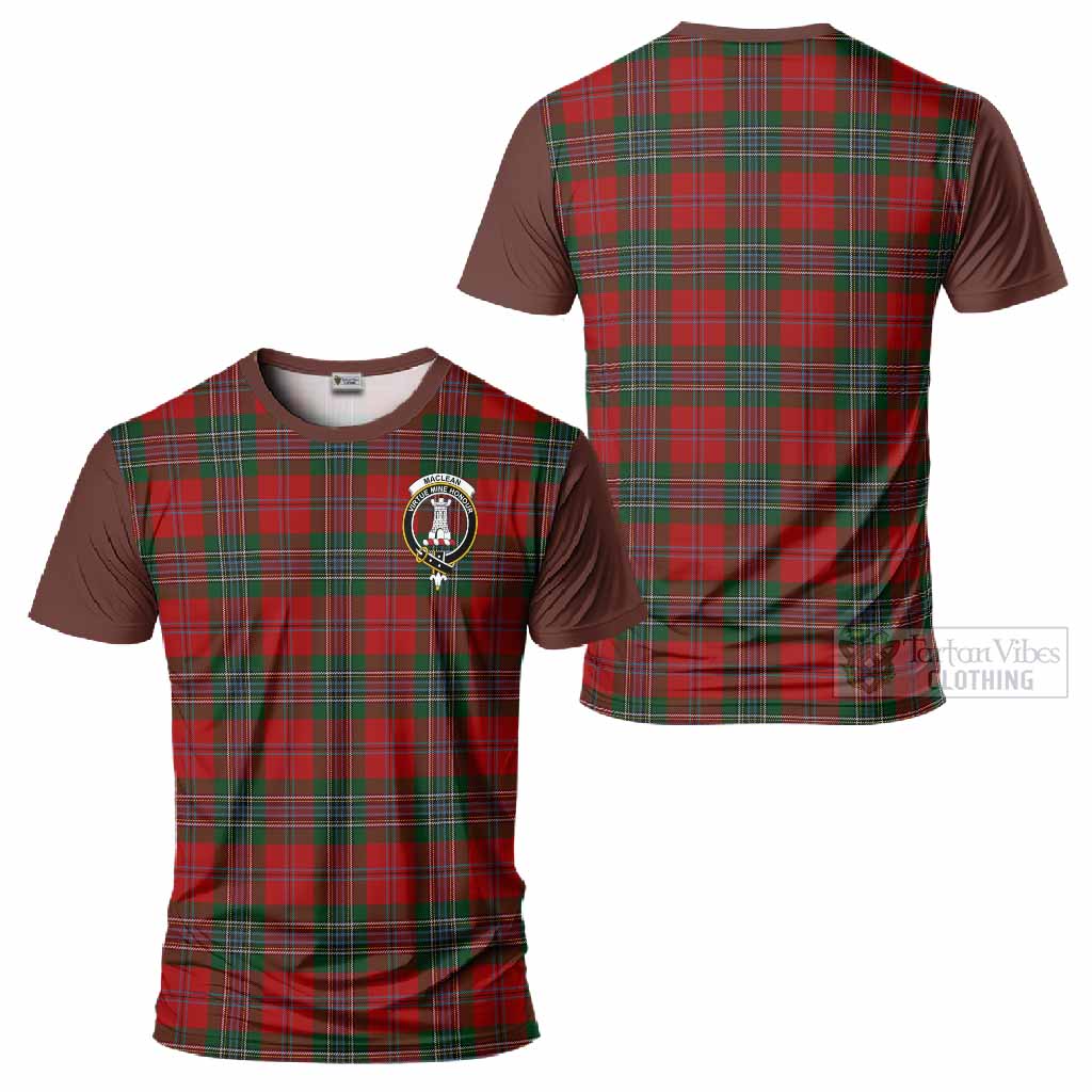 MacLean (McLean) Tartan Accent T-Shirt with Family Crest