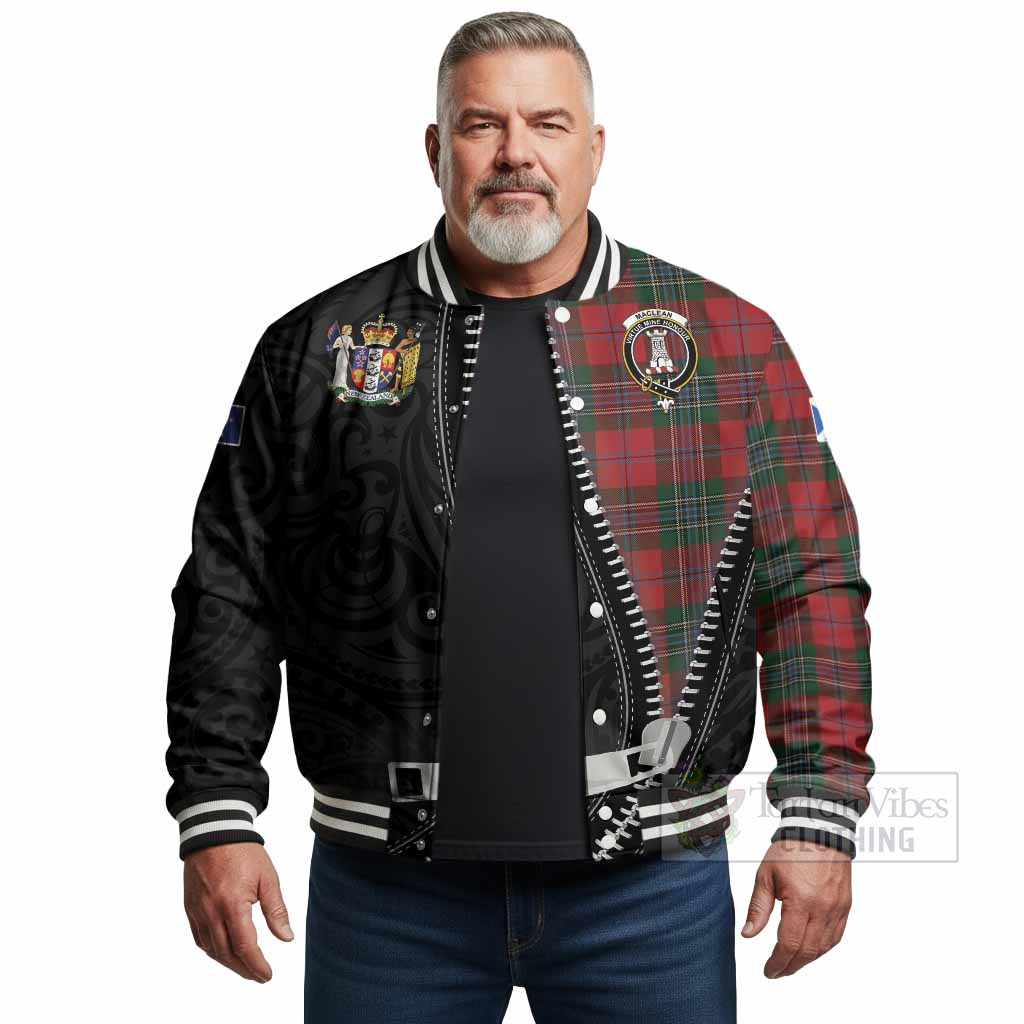 MacLean (McLean) Tartan Baseball Jacket New Zealand Pattern Unique Zipper Stylized