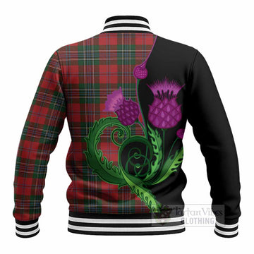 MacLean (McLean) Tartan Baseball Jacket Traditional Scottish Thistle