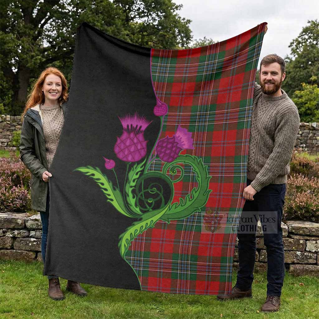 MacLean (McLean) Tartan Blanket Traditional Scottish Thistle - Tartan Vibes Clothing