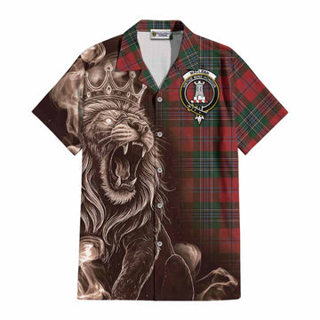MacLean (McLean) Tartan Cotton Hawaiian Shirt Roaring Lion Heritage