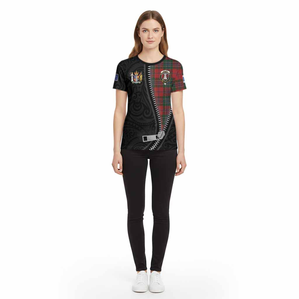 MacLean (McLean) Tartan Cotton T-shirt New Zealand Pattern Unique Zipper Stylized