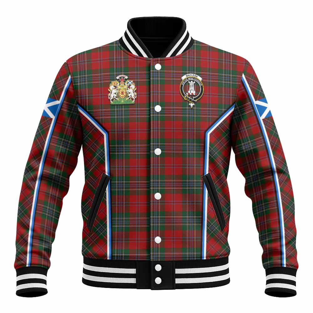 MacLean (McLean) Tartan Crest Baseball Jacket Scotland Coat of Arm Flag Style - Tartan Vibes Clothing