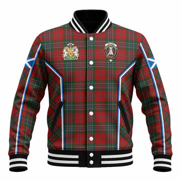 MacLean (McLean) Tartan Crest Baseball Jacket Scotland Coat of Arm Flag Style