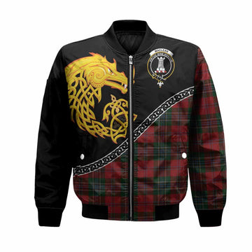 MacLean (McLean) Tartan Crest Bomber Jacket Legendary Dragon Knot Half Style