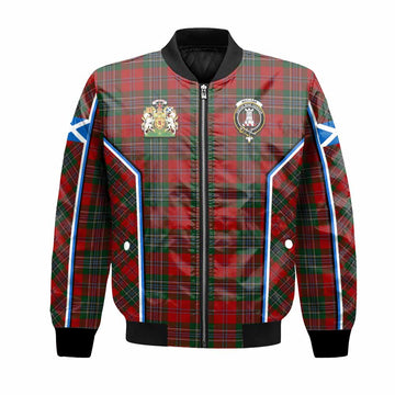 MacLean (McLean) Tartan Crest Bomber Jacket Scotland Coat of Arm Flag Style