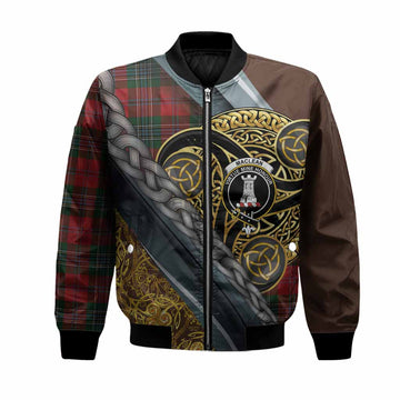 MacLean (McLean) Tartan Crest Bomber Jacket Scottish Triskele Celtic