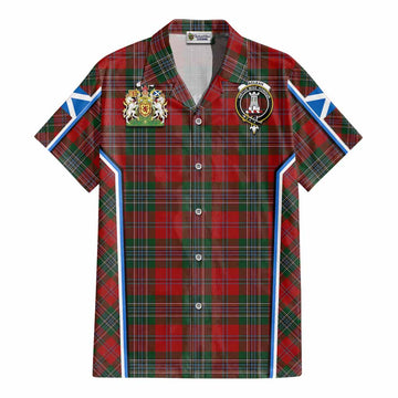 MacLean (McLean) Tartan Crest Cotton Hawaiian Shirt Scotland Coat of Arm Flag Style - Tartan Vibes Clothing