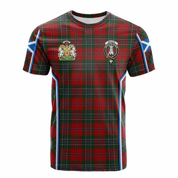 MacLean (McLean) Tartan Crest Cotton T-shirt Scotland Coat of Arm Flag Style - Tartan Vibes Clothing