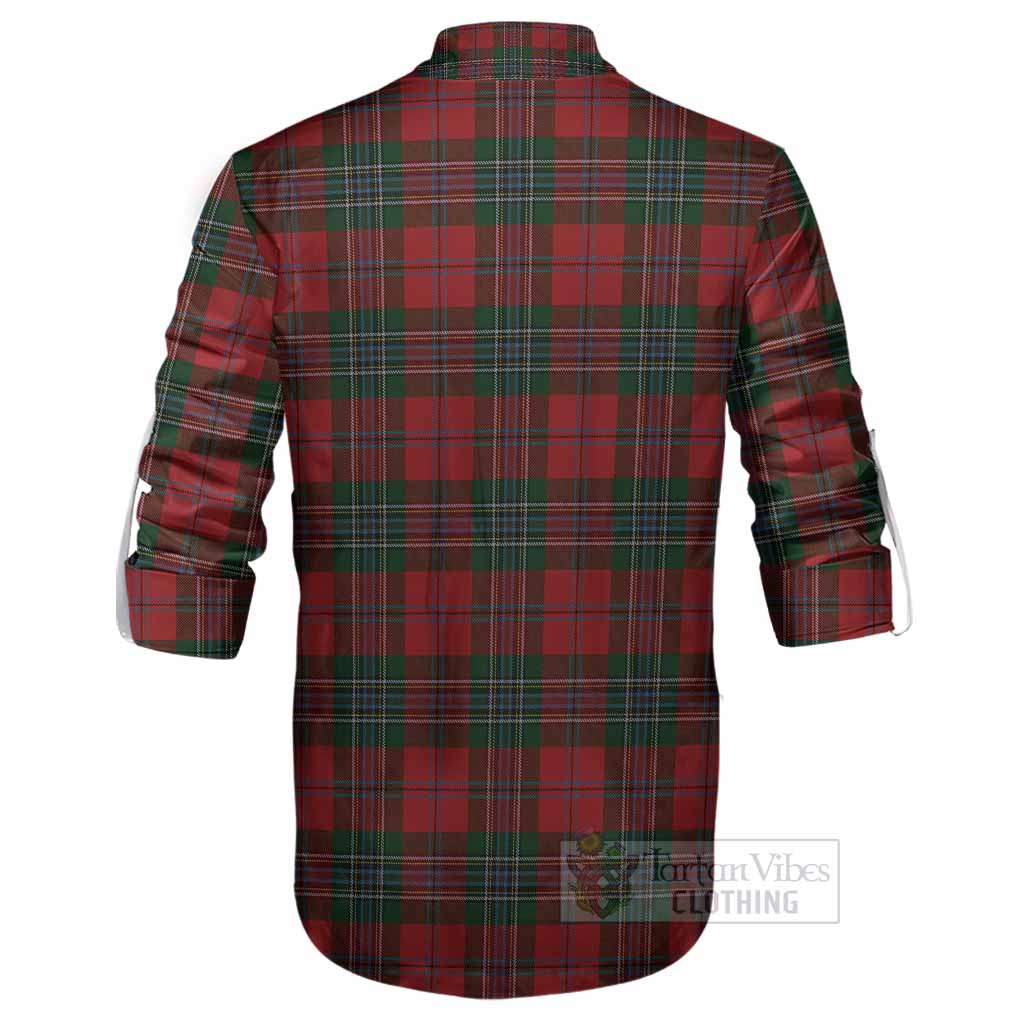 MacLean (McLean) Tartan Crest Ghillie Shirt Ferocious Lion Style