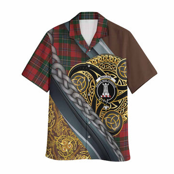 MacLean (McLean) Tartan Crest Hawaiian Shirt Scottish Triskele Celtic