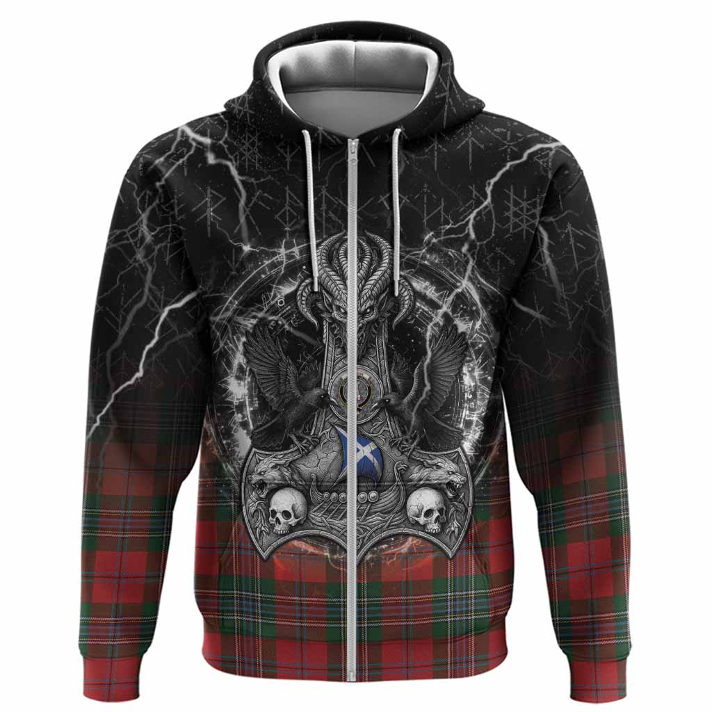 MacLean (McLean) Tartan Crest Hoodie Celtic Odin's Raven Legacy