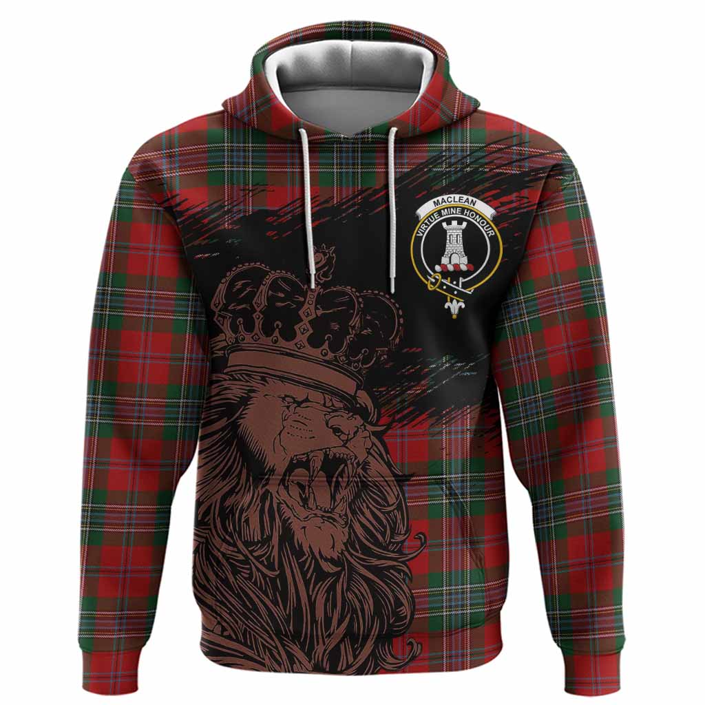 MacLean (McLean) Tartan Crest Hoodie Crowned Lion Heritage Style