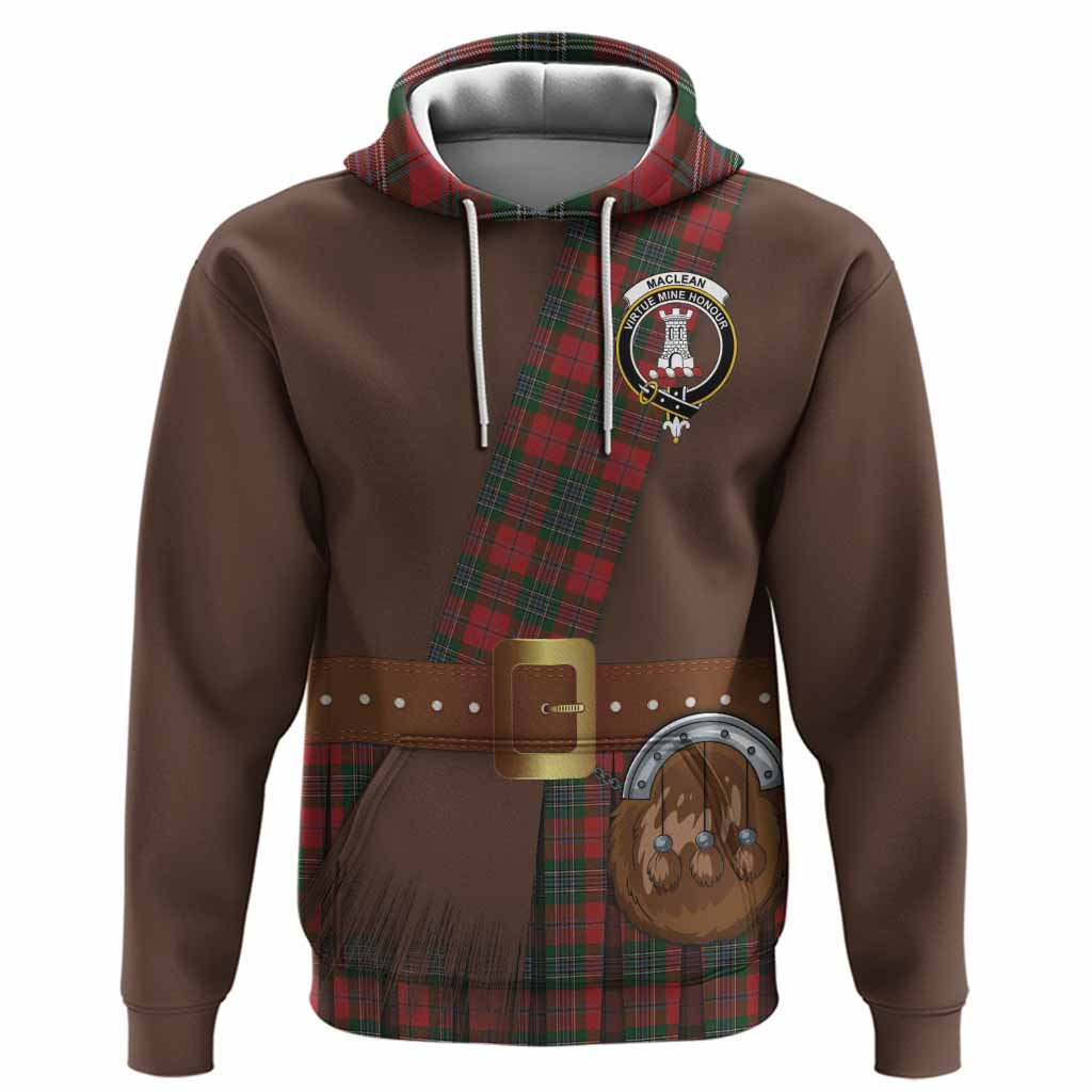 MacLean (McLean) Tartan Crest Hoodie Kilt Costume Style