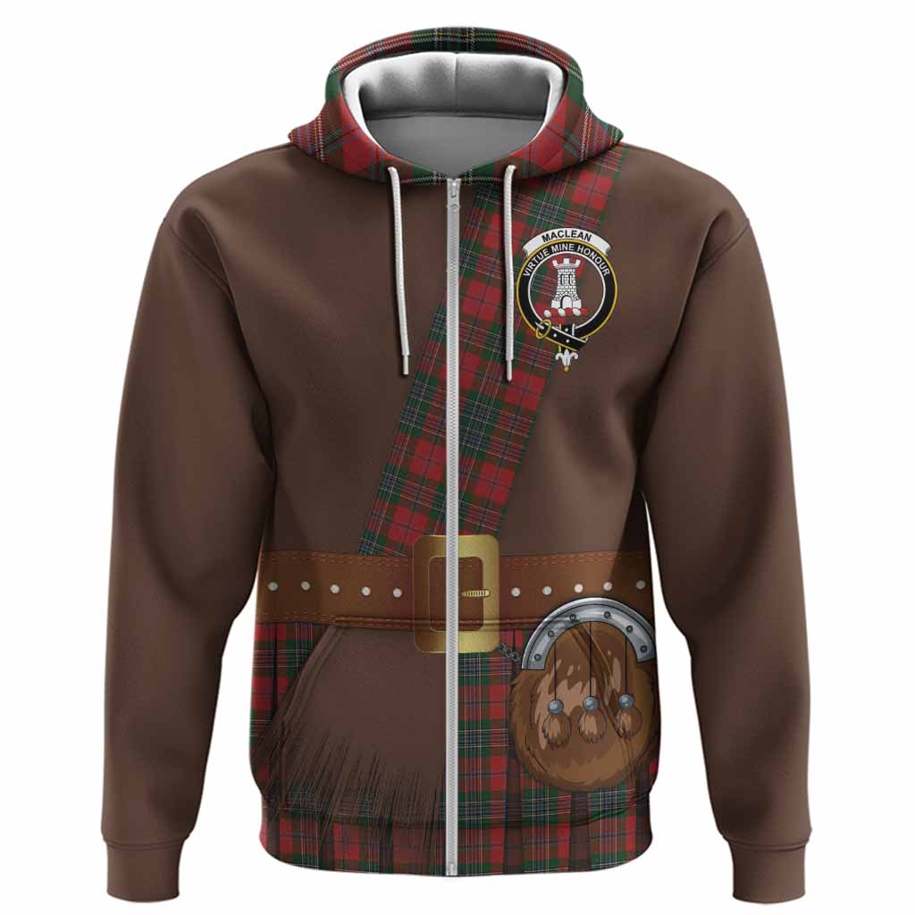 MacLean (McLean) Tartan Crest Hoodie Kilt Costume Style
