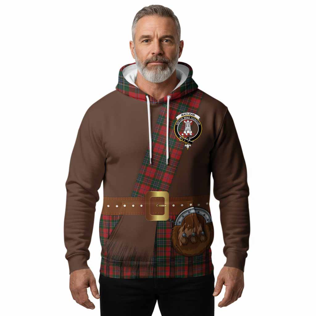 MacLean (McLean) Tartan Crest Hoodie Kilt Costume Style