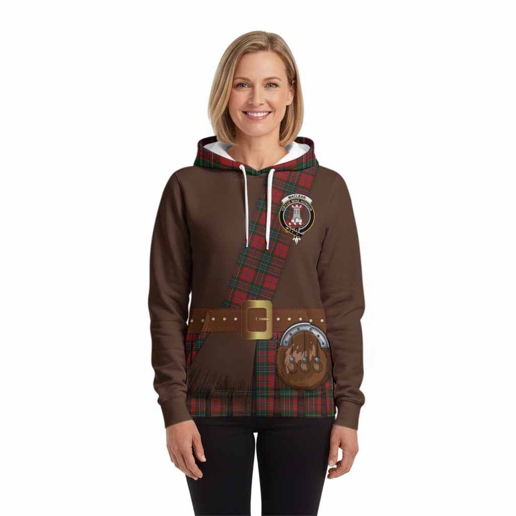MacLean (McLean) Tartan Crest Hoodie Kilt Costume Style
