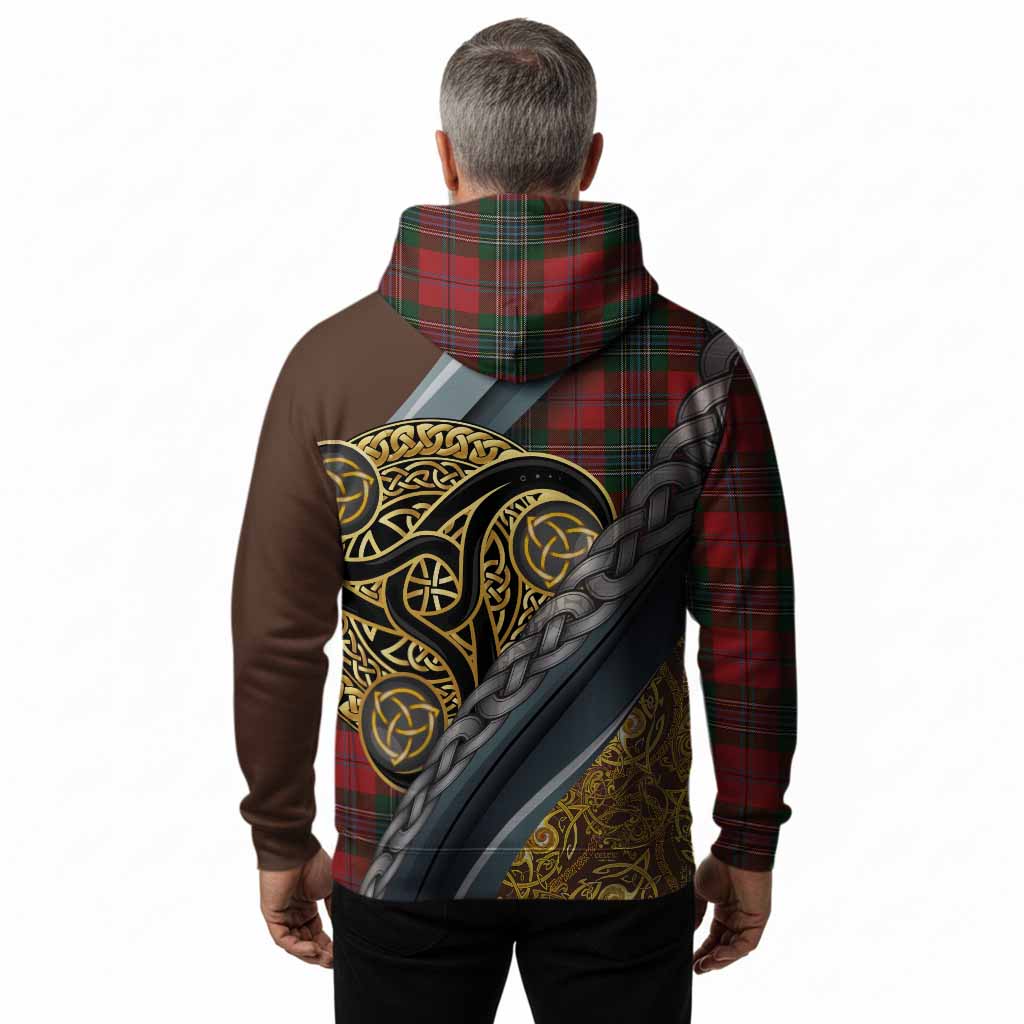 MacLean (McLean) Tartan Crest Hoodie Scottish Triskele Celtic